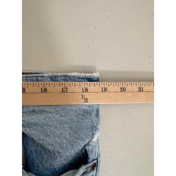 Abercrombie & Fitch 90s straight leg ultra high jeans retro boho sz 33L - Picture 4 of 8